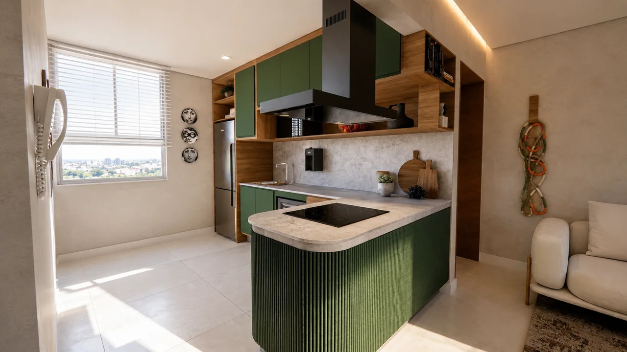 Projeto Brandão — vista 2 dos ambientes e detalhes