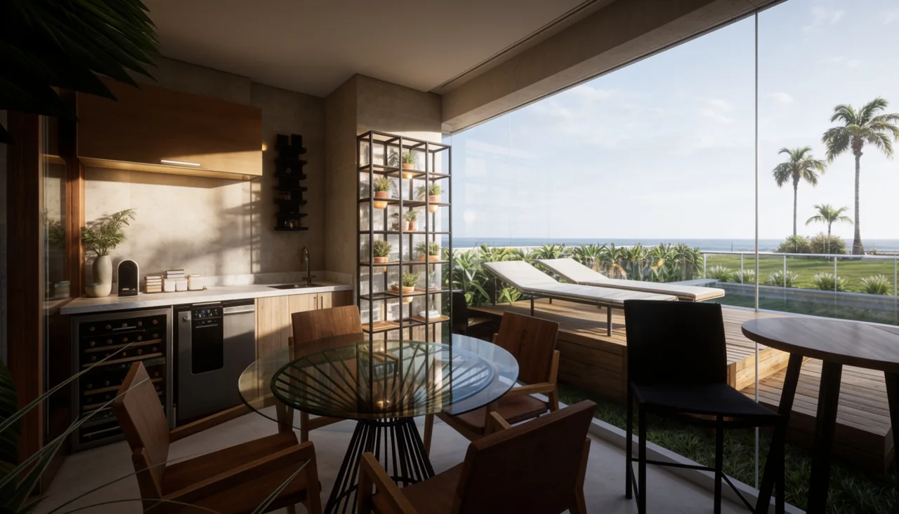 Projeto Damasso — vista 4 dos ambientes e detalhes