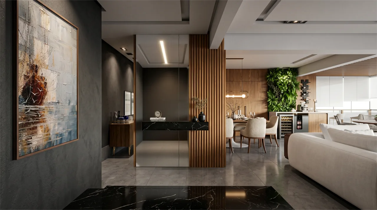 Projeto Prelúdio — vista 4 dos ambientes e detalhes