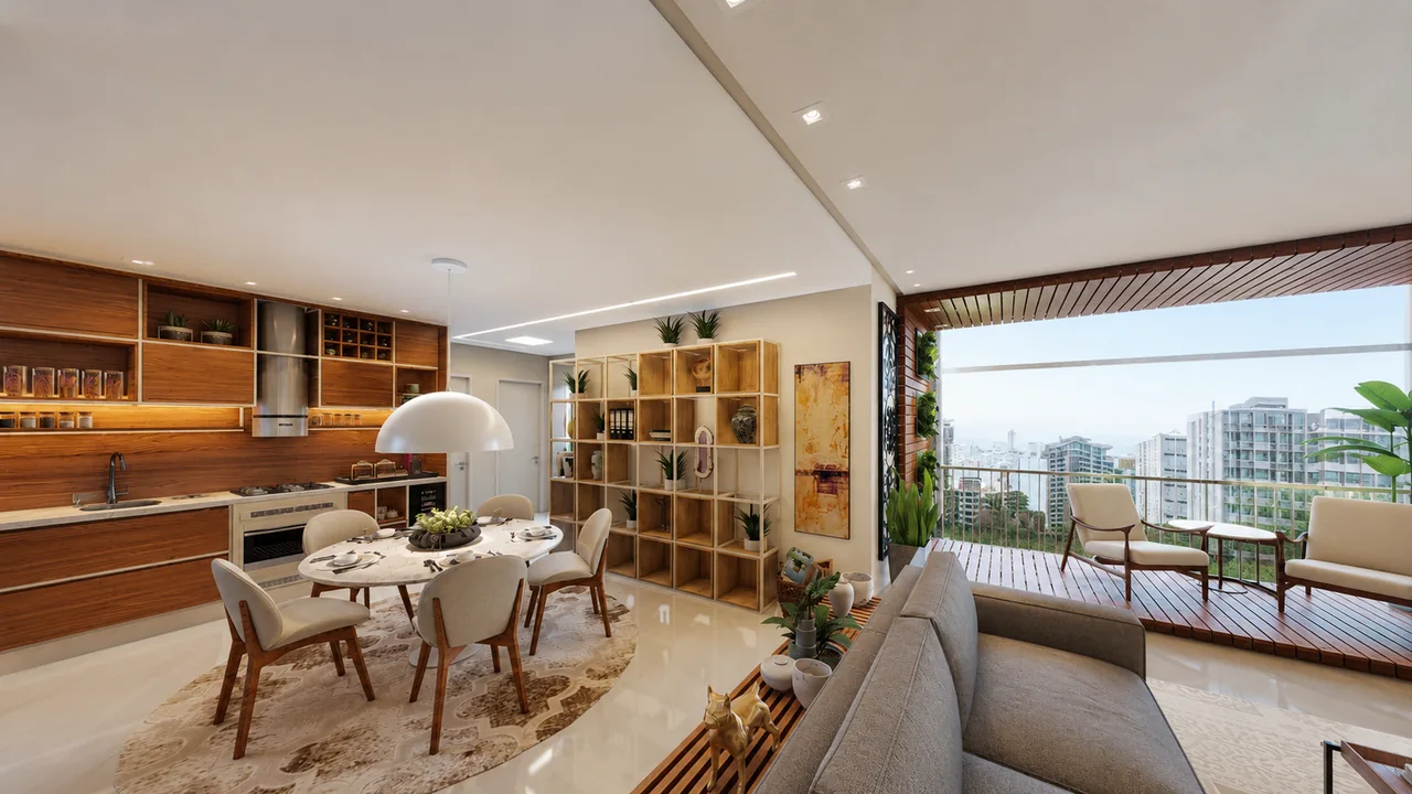 Projeto Santiago — vista 2 dos ambientes e detalhes
