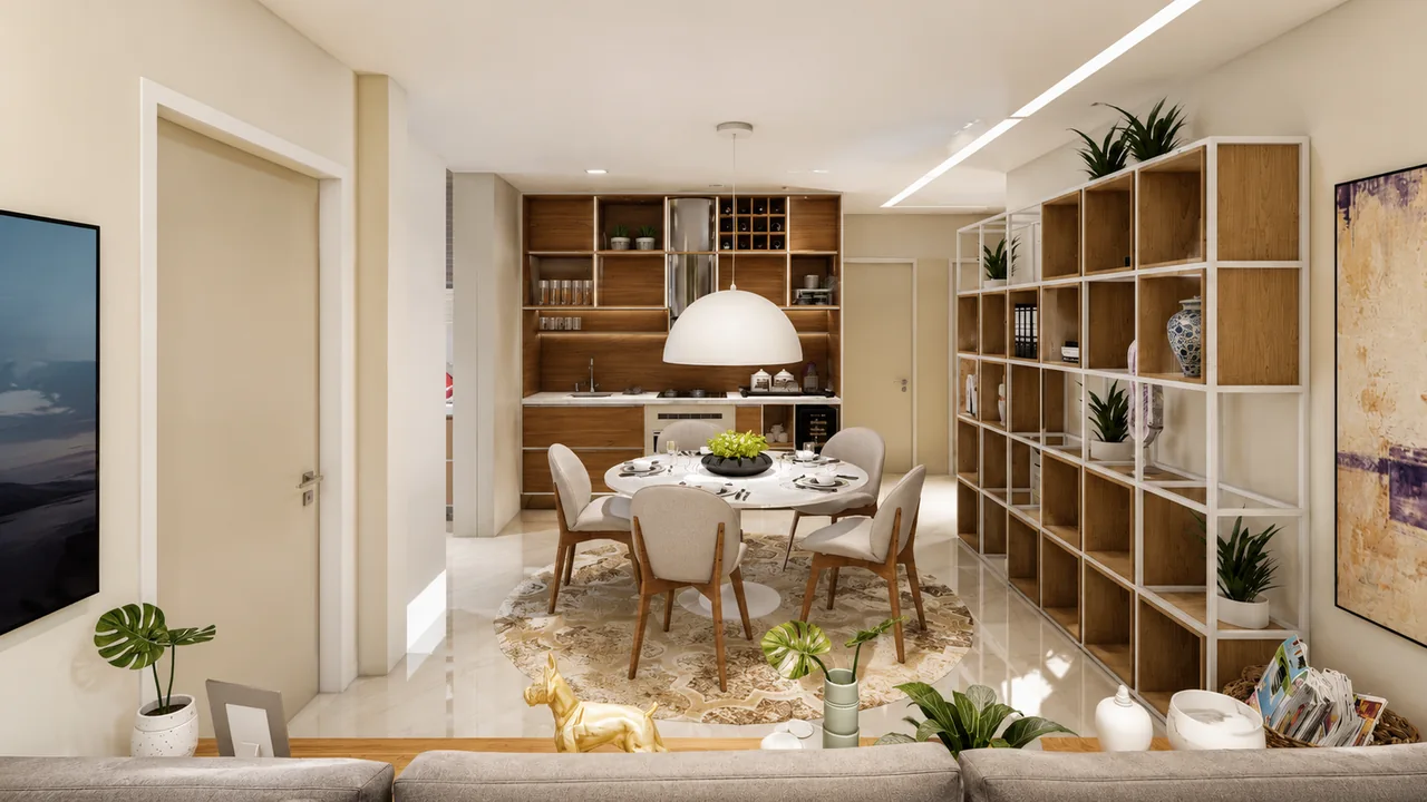 Projeto Santiago — vista 3 dos ambientes e detalhes
