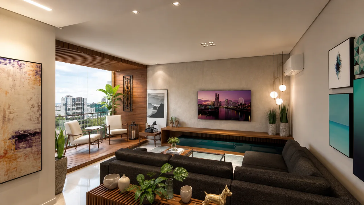 Projeto Santiago — vista 5 dos ambientes e detalhes